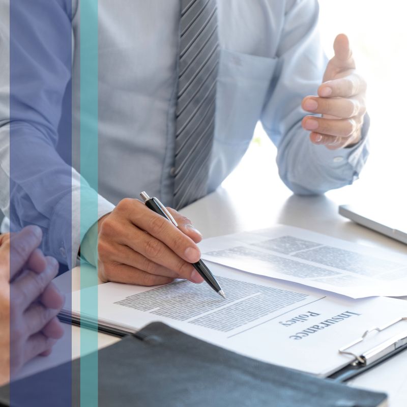 person filling out paperwork