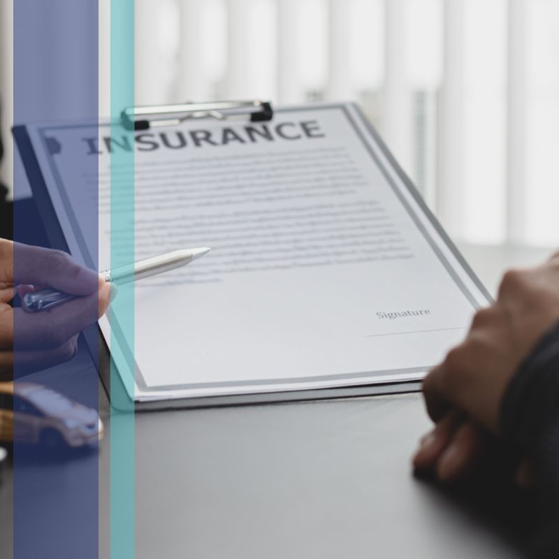 filling out insurance papers